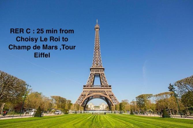 Proche Paris, Gare Rer C A 2 Min A Pieds, Notre Dame A 15Min, Parking Prive Et Traveller Awards 2025 Apartment ชอยซี-เลอ-รัว ภายนอก รูปภาพ